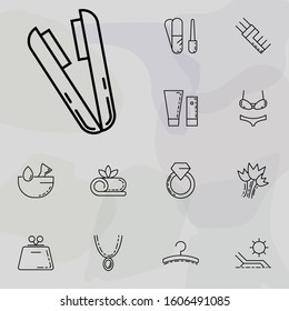 hair curlers icon. beauty, make up, cosmetics icons universal set for web and mobile