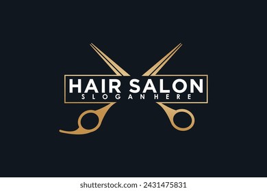 Haarschnitt-Element-Design mit Schönheitssalon