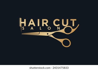 Haarschnitt-Element-Design mit Schönheitssalon