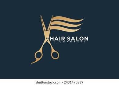 Haarschnitt-Element-Design mit Schönheitssalon