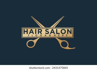 Haarschnitt-Element-Design mit Schönheitssalon