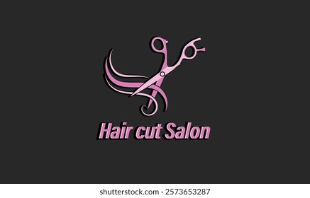 Hair cut salon logo for feminine salon company