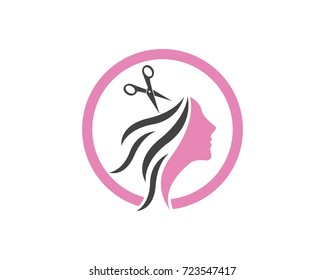 Hair Cut Saloon Logo Stock Vector (Royalty Free) 723547417 | Shutterstock