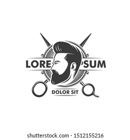 Hair Cuts Logo Design Illustration