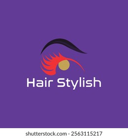 hair cutting and body hair removal logo design vector