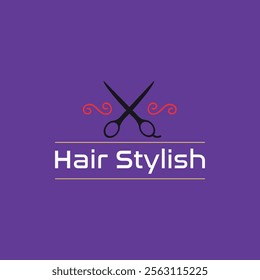 hair cutting and body hair removal logo design vector