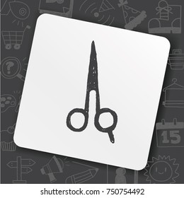 Hair cutting scissor doodle