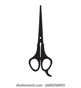 Hair Cutting Scissor Silhouette Vector Illustration