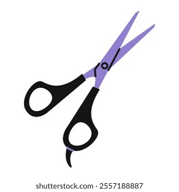 Hair cutting scissors. Hairdressing professional tool