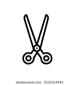 hair cutting scissors icon vector illustration