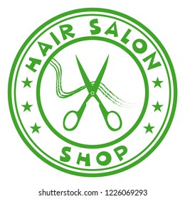 HAIR CUTTING SHOP LOGO