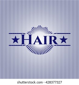 Fondo del denim del pelo