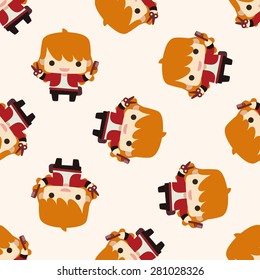 hair designer , cartoon seamless pattern background