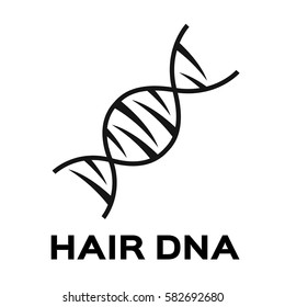 hair dna icon and vector .