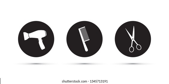 hair dressers salon icons
