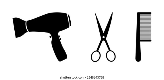 hair dressers salon icons