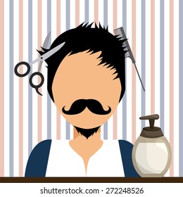 hair dressing design, vector illustration eps10 graphic 