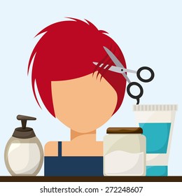 hair dressing design, vector illustration eps10 graphic 