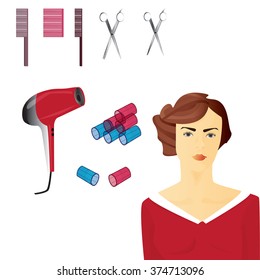 Hair dressing set