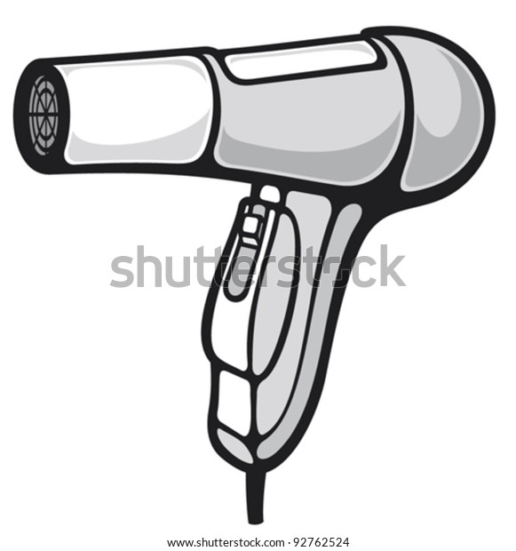 Hair Dryer Stock Vector (Royalty Free) 92762524