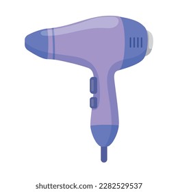 Hair dryer beauty equipment icon isolated