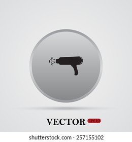 hair dryer building. Blow Dryer . Hair Dryer. Hairdresser Symbol. Vector illustration, EPS 10