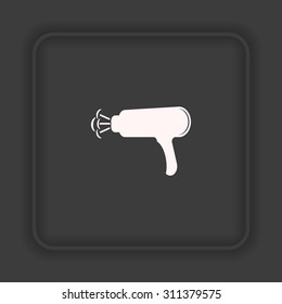 hair dryer building. Blow Dryer . Hair Dryer. Hairdresser Symbol. icon. vector design