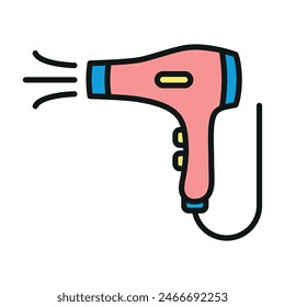 Hair dryer color icon vector design templates simple and modern