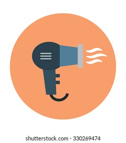 
Hair Dryer Colored Vector Icon
