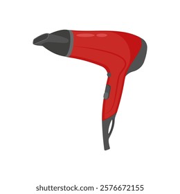 Hair Dryer, Cosmetics Vector Illustration Isolated