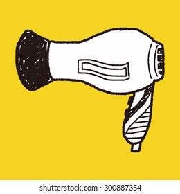 Hair Dryer Doodle Stock Vector (Royalty Free) 300887354 | Shutterstock