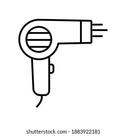 Hair Dryer electric appliance line icon