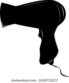 Hair dryer is an electric device designed for drying and styling hair using a stream of warm or hot air. Symbol of care, beauty and style. Adding volume and shaping hairstyles.