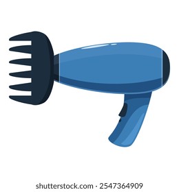 Hair dryer featuring a comb attachment, designed for easy and quick styling