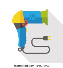 Hair dryer flat icon