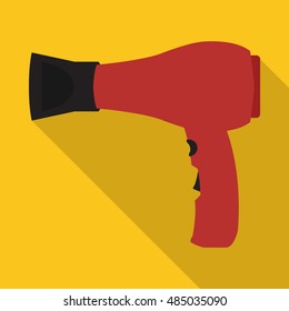 hair dryer flat icon. You can be used hair dryer icon for several purposes like: websites, UI, UX, print templates, promotional materials, info-graphics, web and mobile phone apps.