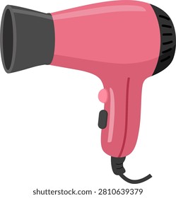 Hair Dryer Flat Vector Illustration