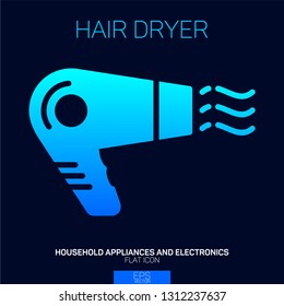 Hair Dryer gradient icon