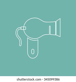 Hair dryer icon