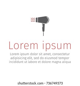 Hair dryer icon