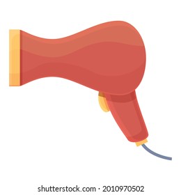 Hair dryer icon cartoon vector. Beauty dry. Fashion hairdryer