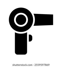 Hair dryer icon. Concept of beauty, hair care, and styling.