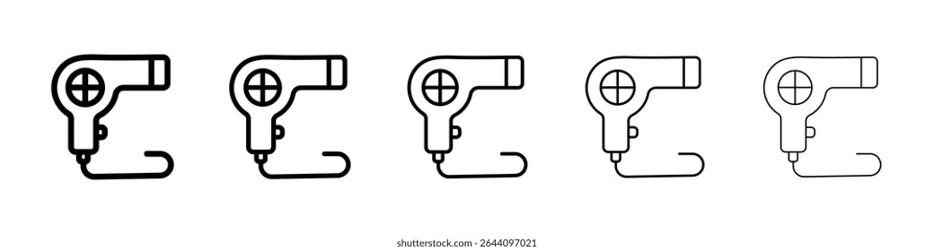 ícone de secador de cabelo. design gráfico, logotipo, Web, UI.