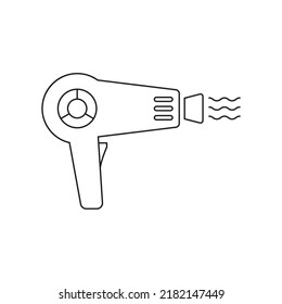 Hair dryer icon design isolated on white background