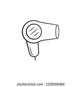 Hair dryer icon. Element of woman makeup icon for mobile concept and web apps. Detailed Hair dryer icon can be used for web and mobile