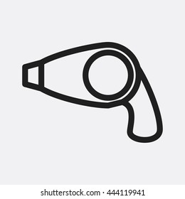 Hair dryer icon illustration isolated vector sign symbol