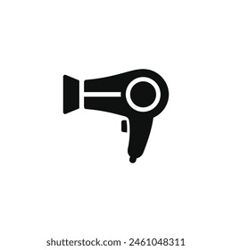 Hair dryer icon isolated on white background