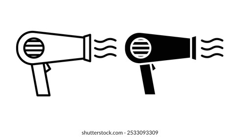 Hair Dryer icon line style. EPS10