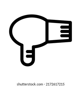 hair dryer icon or logo isolated sign symbol vector illustration - high quality black style vector icons
