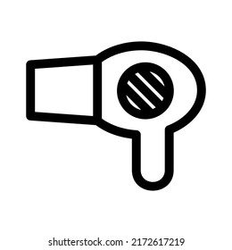 hair dryer icon or logo isolated sign symbol vector illustration - high quality black style vector icons
